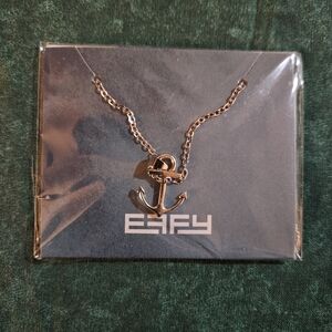 EFFY Silver Tone Anchor Necklace Nautical New In Package (2 of 2 availab…